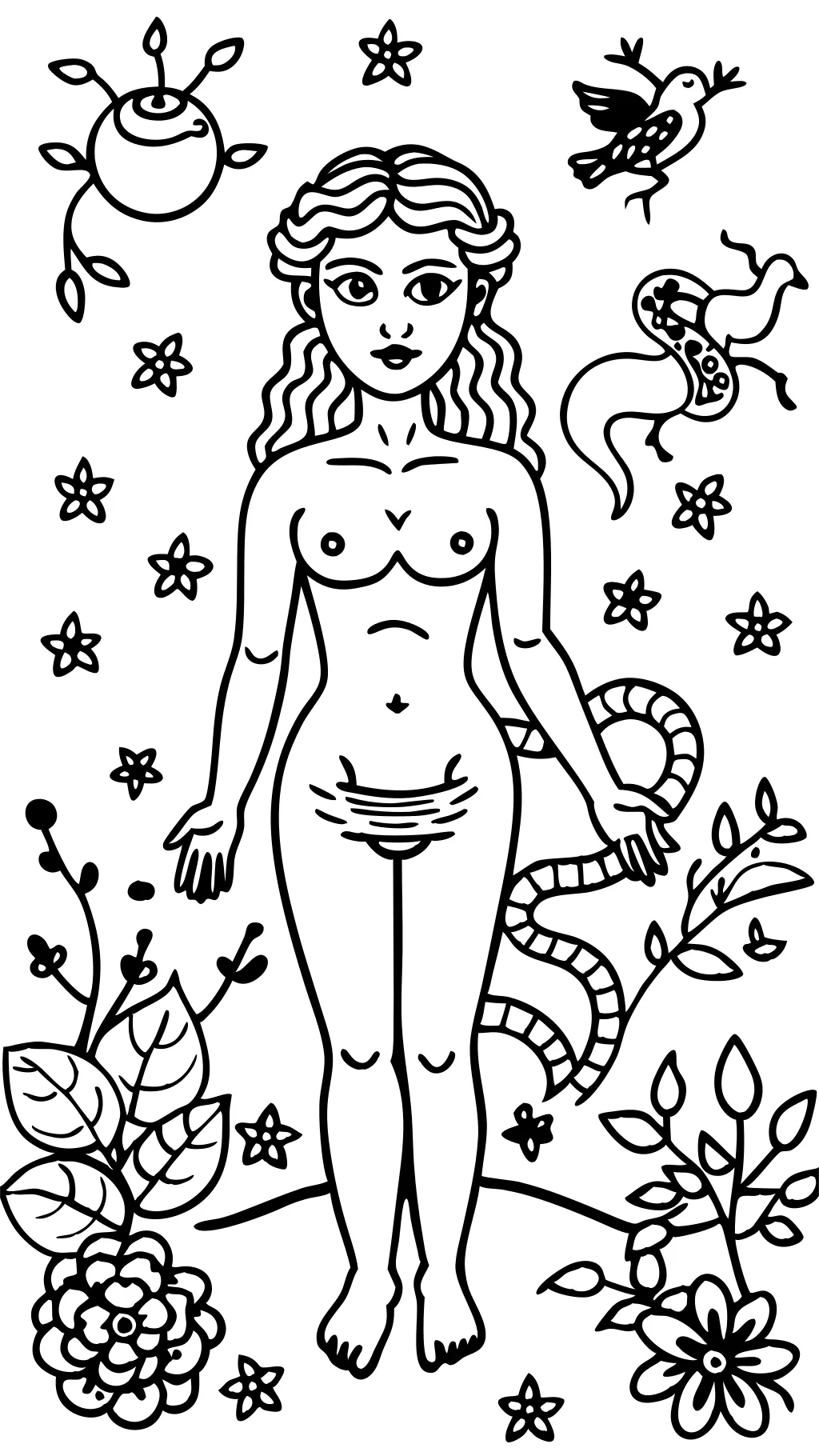 eve coloring pages